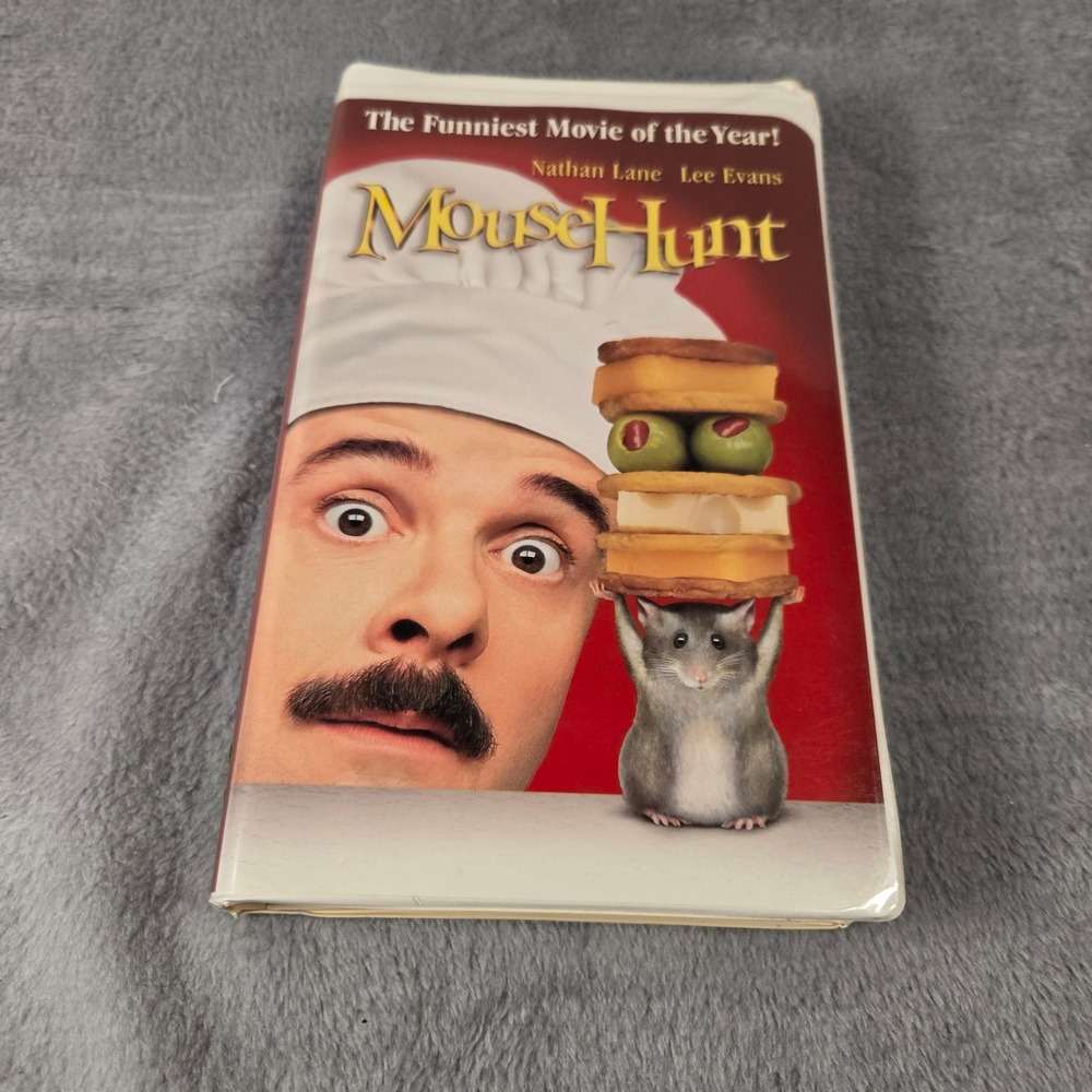 MouseHunt‎ VHS Movie Nathan Lane Lee Evans DreamWorks Comedy Tested Works